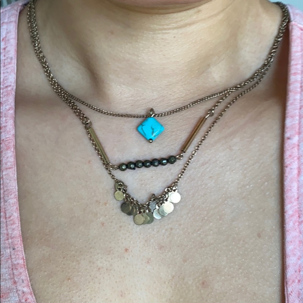 Triple layer necklace